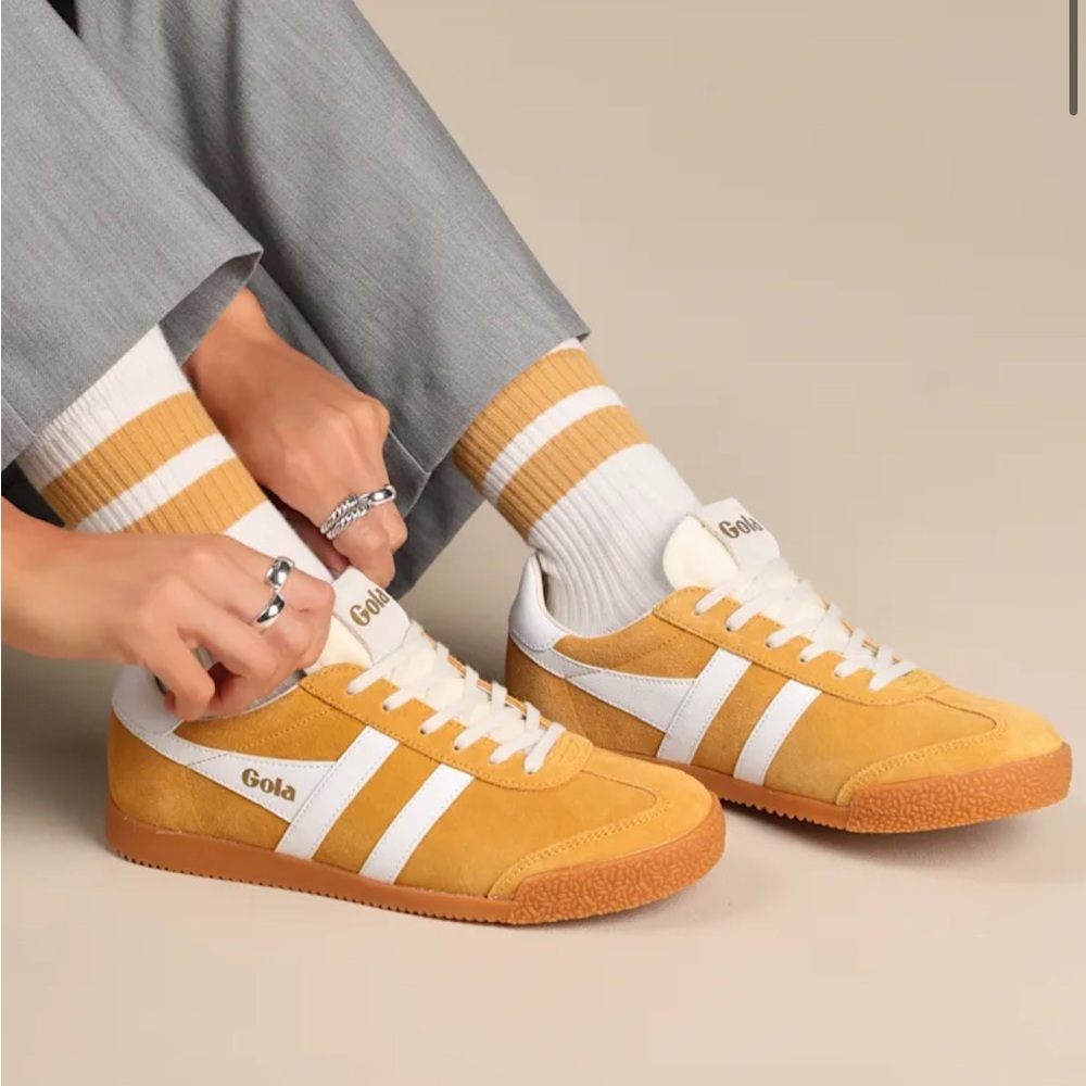 GOLA elan sneakers in sun/white combo. NEVER worn - brand new. Size 10 women’s.